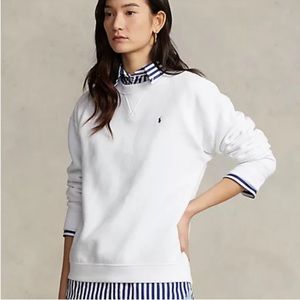 Ralph Lauren White Crewneck Sweatshirt